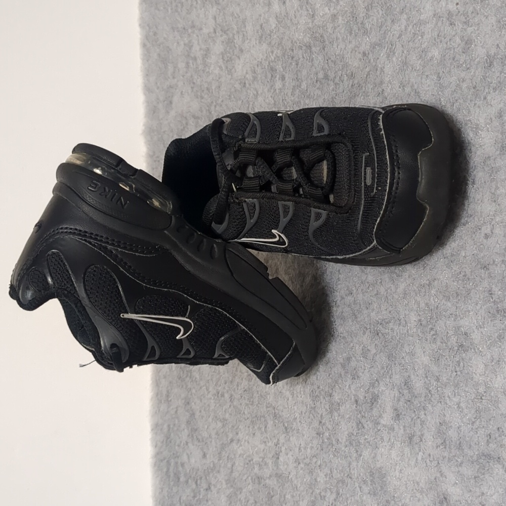 Nike Air Max Plus Black Pure Platinum Toddler Shoes size 7C - Picture 5 of 8